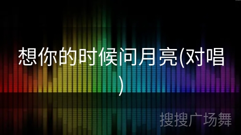 想你的时候问月亮(对唱)